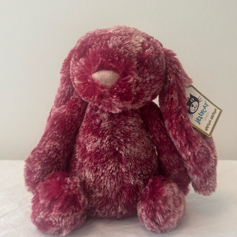 Jellycat Blackberry Bashful Bunny Retired Special Edition Rare 10”